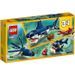 LEGO Creator 3-en-1 31088 Les Créatures Sous-Marines, Figurines Animaux Marins, Requin, Crabe - Photo n°2