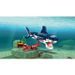 LEGO Creator 3-en-1 31088 Les Créatures Sous-Marines, Figurines Animaux Marins, Requin, Crabe - Photo n°4