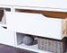 Lit 3 tiroirs 2 niches pin massif blanc Mura 90x200 cm - Photo n°8