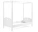 Lit à baldaquin AMORI 90x200 – Blanc laqué, élégant & personnalisable - Photo n°1
