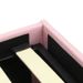 Lit adulte 140 x 190 cm + coffre de rangement - Tissu rose pastel - Sommier inclus - EMILY - Photo n°5