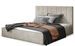 Lit adulte avec coffre de rangement Vareza – Tissu matelassé - Photo n°1