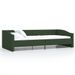 Lit avec éclairage USB Vert foncé Tissu 90x200 cm - Photo n°1