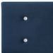Lit avec matelas à mémoire de forme Bleu Velours 140 x 200 cm - Photo n°8