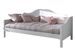 Lit banquette AMORI 90x200 – Blanc laqué, sommier & tiroir lit en option - Photo n°1