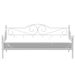 Lit banquette en métal - Blanc - Sommier inclus - 90 x 190 cm - SOPHIA - Photo n°1