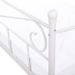 Lit banquette en métal - Blanc - Sommier inclus - 90 x 190 cm - SOPHIA - Photo n°6