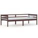 Lit banquette Marron foncé Bois de pin massif 90x200 cm - Photo n°1