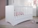 Lit bébé à barreaux avec tiroir 60x120 cm blanc Klaky - Photo n°2