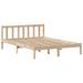 Lit bibliothèque sans matelas 135x190 cm bois de pin massif - Photo n°5