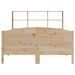 Lit bibliothèque sans matelas 135x190 cm bois de pin massif - Photo n°4