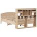 Lit bibliothèque sans matelas 135x190 cm bois de pin massif - Photo n°6