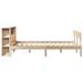 Lit bibliothèque sans matelas 140x190 cm bois de pin massif - Photo n°7