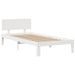 Lit bibliothèque sans matelas blanc 135x190 cm bois pin massif - Photo n°8