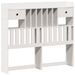 Lit bibliothèque sans matelas blanc 135x190 cm bois pin massif - Photo n°7