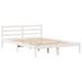 Lit bibliothèque sans matelas blanc 140x190 cm bois pin massif - Photo n°6