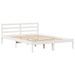 Lit bibliothèque sans matelas blanc 140x190 cm bois pin massif - Photo n°8