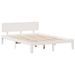 Lit bibliothèque sans matelas blanc 140x190 cm bois pin massif - Photo n°8