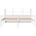 Lit bibliothèque sans matelas blanc 180x200 cm bois pin massif - Photo n°4