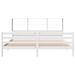 Lit bibliothèque sans matelas blanc 180x200 cm bois pin massif - Photo n°4