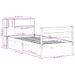 Lit bibliothèque sans matelas cire marron 75x190 cm bois massif - Photo n°11