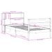 Lit bibliothèque sans matelas cire marron 90x190 cm bois massif - Photo n°11