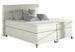 Lit boxspring 140x200 cm simili cuir crème Mador - Photo n°1
