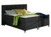 Lit boxspring 140x200 cm simili cuir noir Balfor - Photo n°1