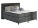 Lit boxspring 140x200 cm tissu anthracite Mador - Photo n°1