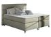 Lit boxspring 140x200 cm tissu beige Mador - Photo n°1