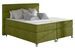 Lit boxspring 140x200 cm tissu doux vert anis Mador - Photo n°1