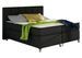 Lit boxspring 140x200 cm tissu noir Balfor - Photo n°1