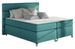 Lit boxspring 140x200 cm tissu vert émeraude Mador - Photo n°1