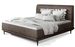 Lit boxspring 140x200 cm velours marron clair sommier et matelas inclus Mastera - Photo n°1