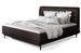 Lit boxspring 140x200 cm velours marron foncé sommier et matelas inclus Mastera - Photo n°1