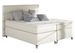 Lit boxspring 160x200 cm simili cuir crème Mador - Photo n°1