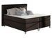 Lit boxspring 180x200 cm simili cuir marron Mador - Photo n°1