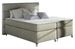 Lit boxspring 160x200 cm tissu beige Mador - Photo n°1