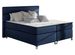 Lit boxspring 160x200 cm tissu bleu foncé Mador - Photo n°1