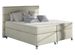 Lit boxspring 160x200 cm tissu crème Mador - Photo n°1