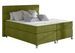 Lit boxspring 160x200 cm tissu doux vert anis Mador - Photo n°1