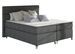 Lit boxspring 160x200 cm tissu anthracite Mador - Photo n°1