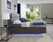 Lit boxspring 160x200 cm tissu anthracite Mador - Photo n°5