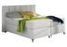 Lit boxspring 180x200 cm simili cuir blanc Balfor - Photo n°1