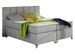 Lit boxspring 180x200 cm tissu gris clair Balfor - Photo n°1