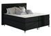 Lit boxspring 180x200 cm tissu noir Mador - Photo n°1