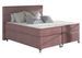 Lit boxspring 180x200 cm velours rose Mador - Photo n°1