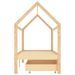Lit cabane enfant avec tiroirs Bois de pin massif 90x200 cm - Photo n°4