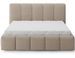 Lit coffre adulte VIKA – Lit capitonné en velours italien avec sommier relevable - Photo n°1