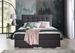 Lit coffre boxspring simili cuir marron avec matelas et surmatelas Kavin - Photo n°9